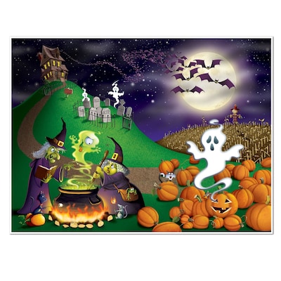 Beistle 5 x 6 Halloween InstaMural Wall Decoration; 2/Pack