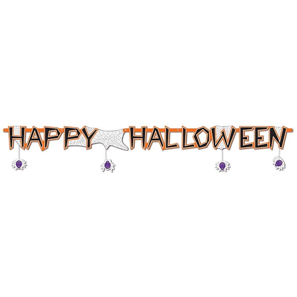 Beistle Happy Halloween Streamer; 10 x 6