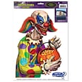 Beistle 12 x 17 Creepy Clown Backseat Driver Car Cling; 7/Pack