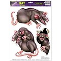 Beistle 12 x 17 Rats Peel N Place Sticker; 12/Pack