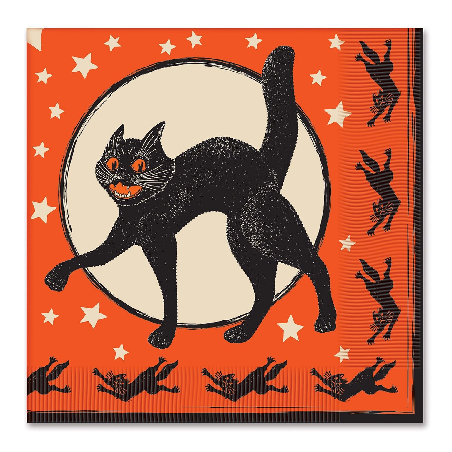 Beistle 6 1/2 x 6 1/2 Halloween Luncheon Napkins; Orange, 32/Pack