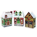 Beistle 3 3/4 x 6 3/4 Christmas Village Favor Box; 9/Pack
