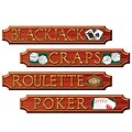 Beistle 4 x 24 Casino Sign Cutouts; 12/Pack