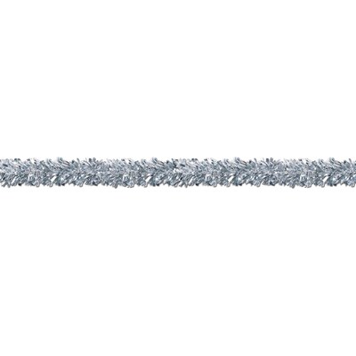 Beistle 4 x 15 6-Ply Flame Resistant Metallic Festooning Garland; Silver, 2/Pack