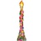 Beistle 4 Jointed Floral Tiki Torch; 3/Pack