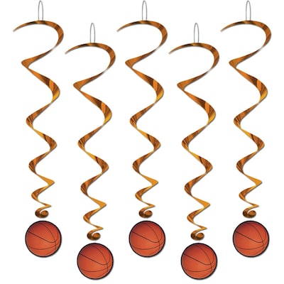 Beistle 3 4 Basketball Whirls; 15/Pack
