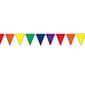 Beistle 10" x 12' Indoor/Outdoor Pennant Banner; Rainbow, 4/Pack
