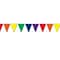 Beistle 10 x 12 Indoor/Outdoor Pennant Banner; Rainbow, 4/Pack