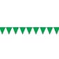 Beistle 10" x 12' Indoor/Outdoor Graduation Pennant Banner; Green, 4/Pack