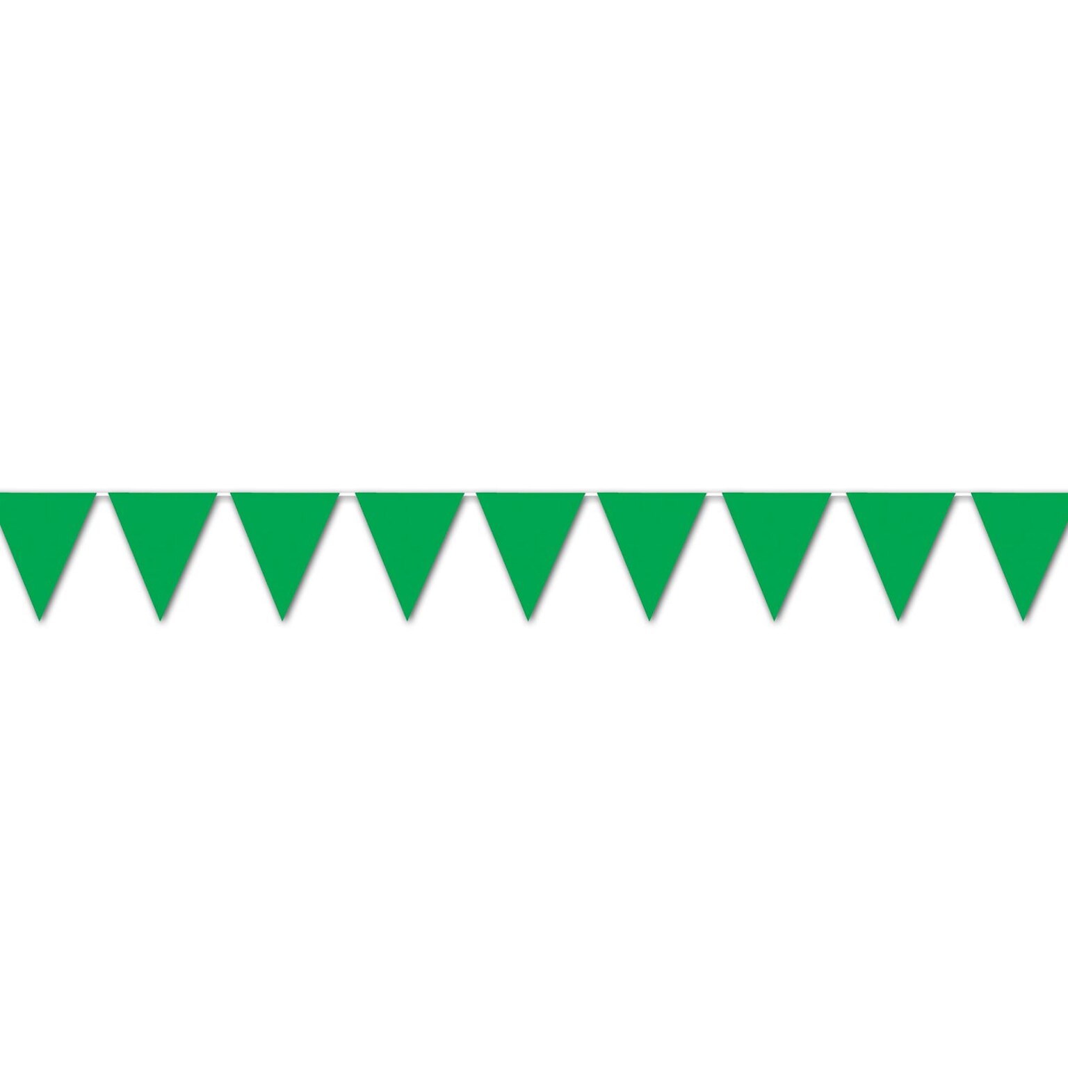 Beistle 10 x 12 Indoor/Outdoor Graduation Pennant Banner; Green, 4/Pack