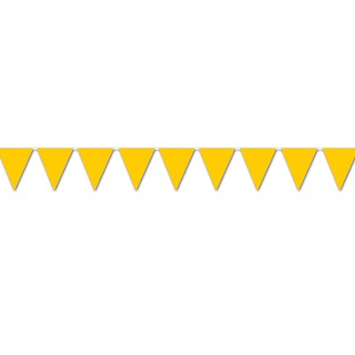 Beistle 10 x 12 Indoor/Outdoor Graduation Pennant Banner; Golden-Yellow, 4/Pack