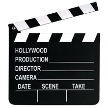 Beistle 7 x 8 Movie Set Clapboard; Black/White, 3/Pack