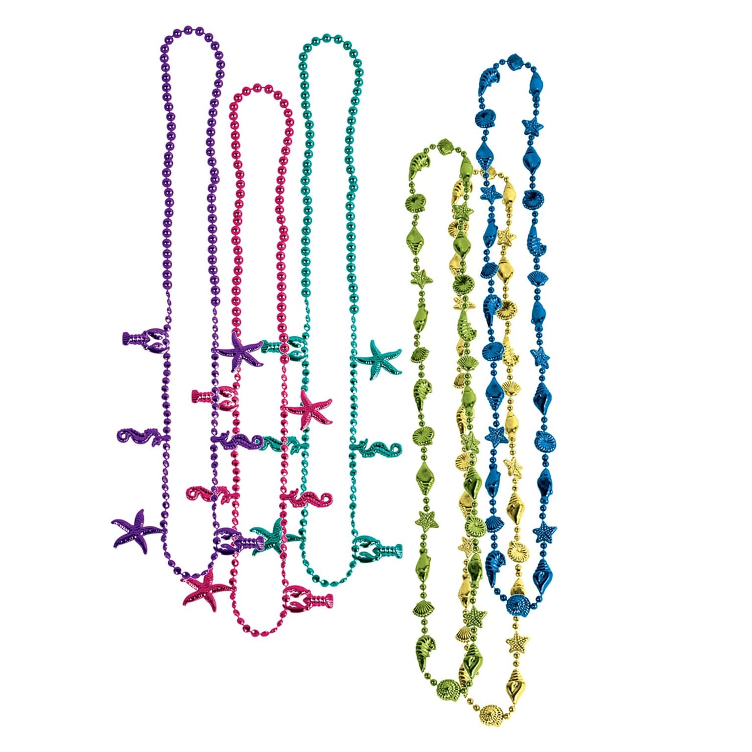 Beistle Luau Beads Necklace; 32, Assorted