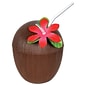 Beistle 16 oz. Coconut Cup; Brown, 4/Pack