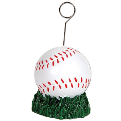 Beistle 6 oz. Baseball Photo/Balloon Holder; 3/Pack