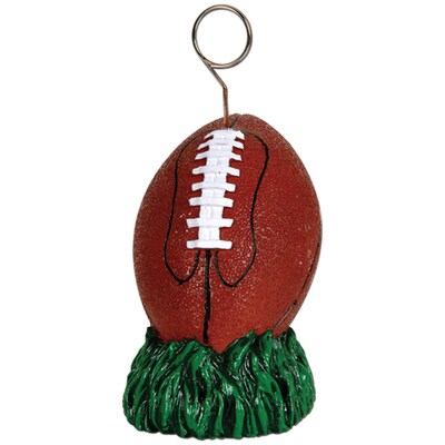 Beistle 6 oz. Football Photo/Balloon Holder; 3/Pack