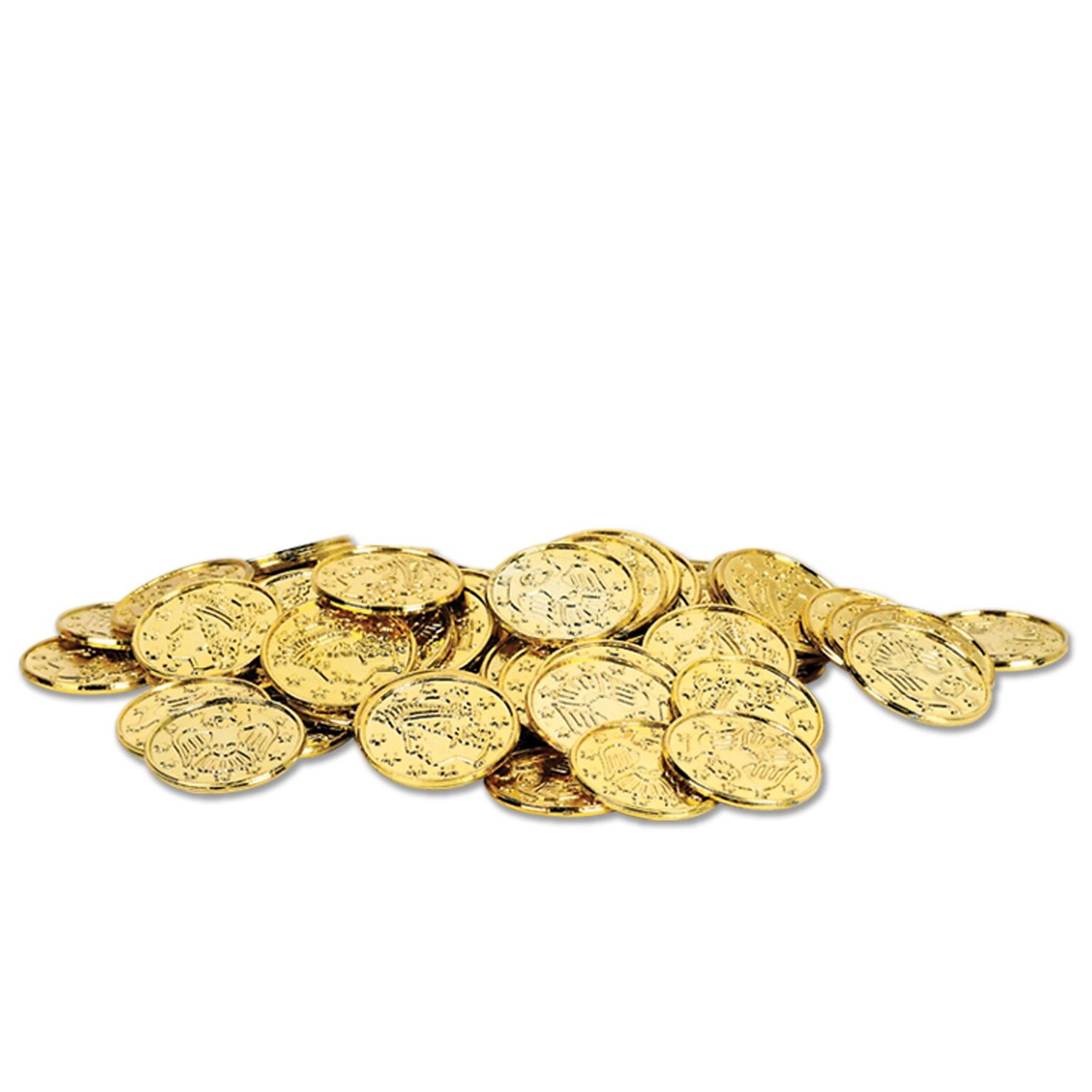 Beistle 1 1/2 Plastic Coins; Gold, 200/Pack