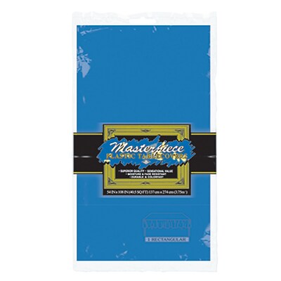 Beistle 54 x 108 Rectangular Tablecover, Blue, 5/Pack (50940-B)