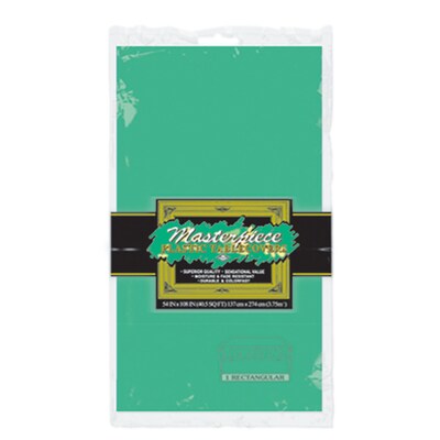Beistle 54 x 108 Rectangular Tablecover, Green, 5/Pack (50940-G)