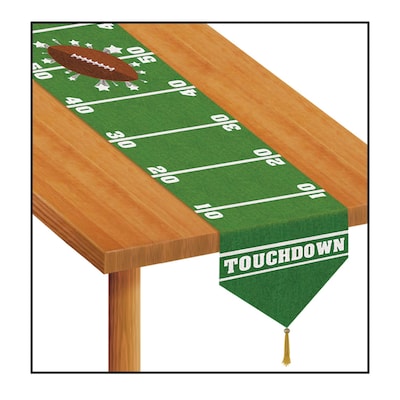 Beistle Printed Game Day Football Table Runner, 4/Pack (50957)
