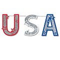 Beistle Glittered USA Streamer; 15 x 4 6