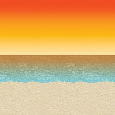 Beistle Luau Sunset Backdrop (52003)