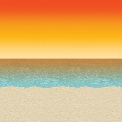 Beistle Luau Sunset Backdrop (52003)