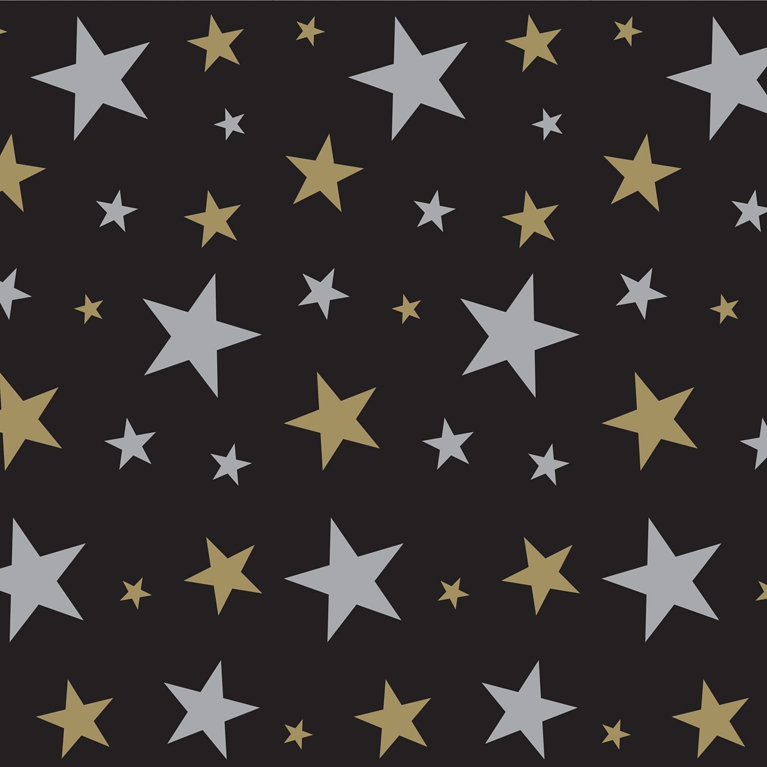 Beistle 4 x 30 Gold Star Backdrop