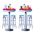 Beistle Soda Shop Tables & Stools Prop; 5 3, 4/Pack