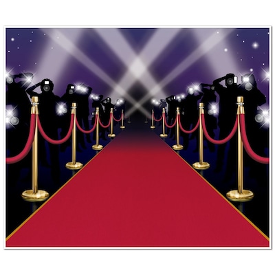 Beistle Red Carpet InstaMural Wall Decoration, 2/Pack (52150)