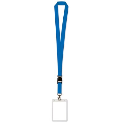 Beistle 25 Lanyards with Card Holder, Blue, 4/Pack (54115-B)