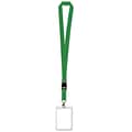 Beistle 25 Lanyards with Card Holder, Green, 4/Pack (54115-G)