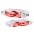 Beistle 8 x 2 1/2 Plastic Hot Dog Holders; White/Red, 12/Pack
