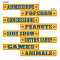 Beistle 4 x 24 Circus Sign Cutouts; 12/Pack