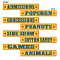 Beistle 4 x 24 Circus Sign Cutouts; 12/Pack