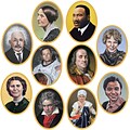 Beistle 10 Faces In History Cutouts; 30/Pack