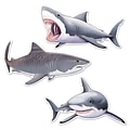 Beistle 22 1/2 - 24 1/4 Shark Cutouts; 6/Pack