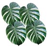 Beistle Tropical Palm Leaves, Green/White, 12/Pack (54556)