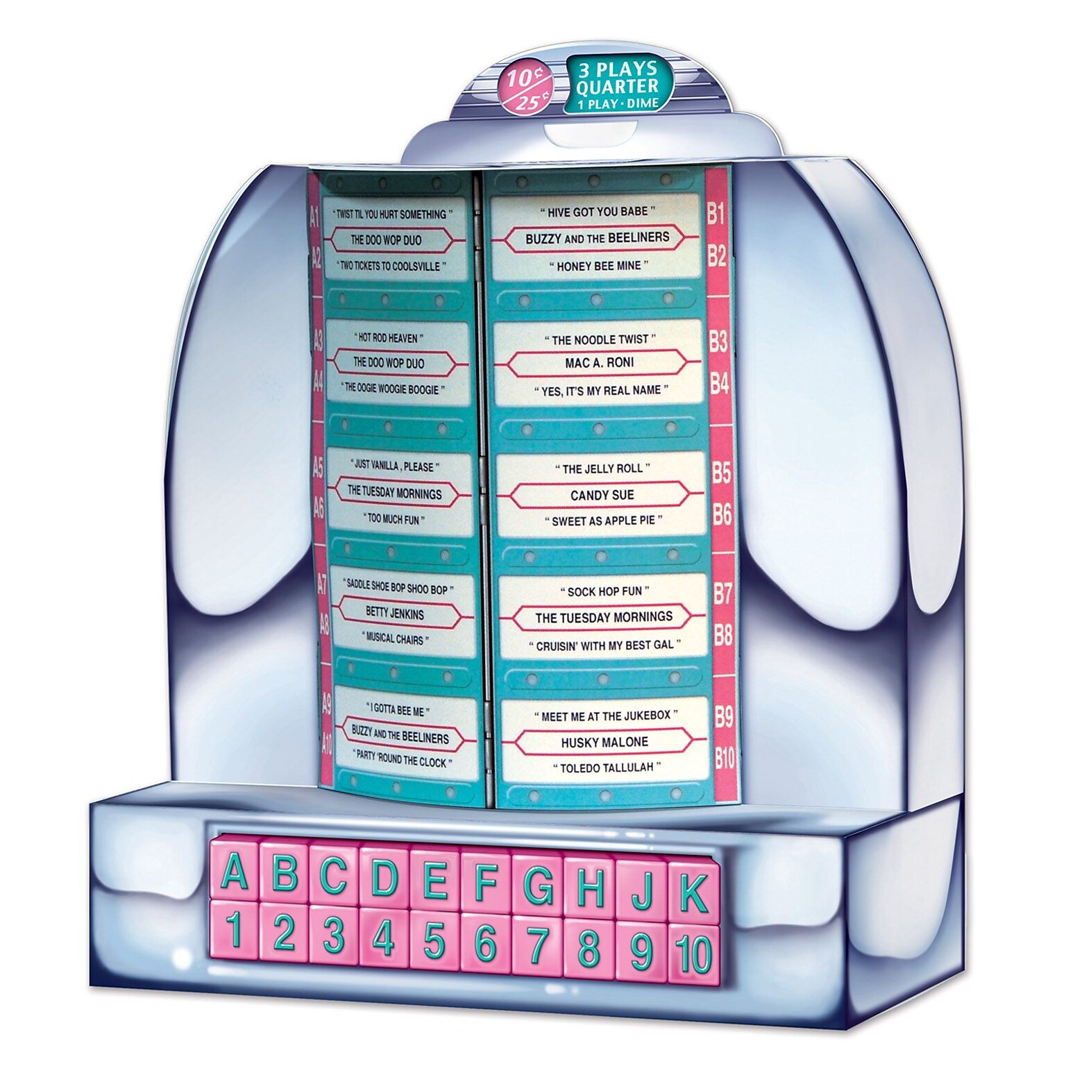 Beistle Tabletop Jukebox; 13 1/4, 4/Pack