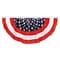 Beistle 4 Stars and Stripes Fabric Bunting; Red/White/Blue, 2/Pack