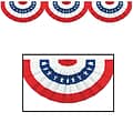 Beistle 12 x 6 Jointed Patriotic Bunting Cutouts; 3/Pack