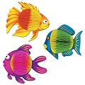 Beistle 8 x 6 Color-Brite Tropical Fish; Assorted, 12/Pack