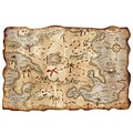 Beistle 12 x 18 Treasure Map; 5/Pack
