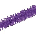 Beistle 25 Tissue Festooning Garland; Purple, 4/Pack
