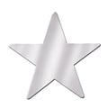 Beistle 9 Foil Star Cutouts, Silver, 13/Pack (55838-S)