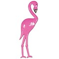 Beistle 26 Plastic Flamingo; Pink/Black, 24/Pack