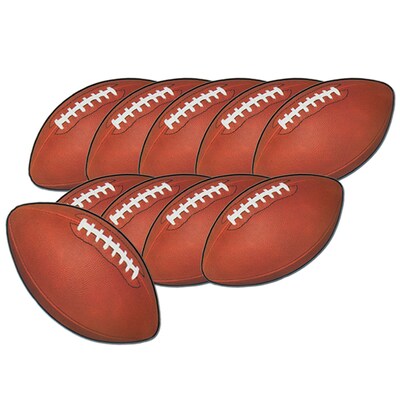 Beistle 4 1/2 Mini Football Cutouts; 70/Pack