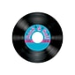 Beistle Rock & Roll Record Coaster; 3 1/2", 32/Pack