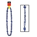 Beistle Oktoberfest Beads Of Expression Necklace; 38, Metallic Blue