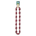 Beistle Crab Beads Necklace; 33, Red